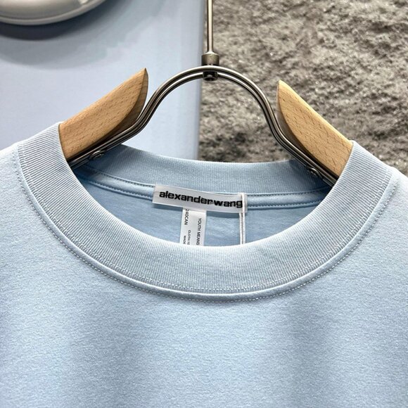 Alexander Wang Blue Long-Sleeved Top - Picture 2 of 9